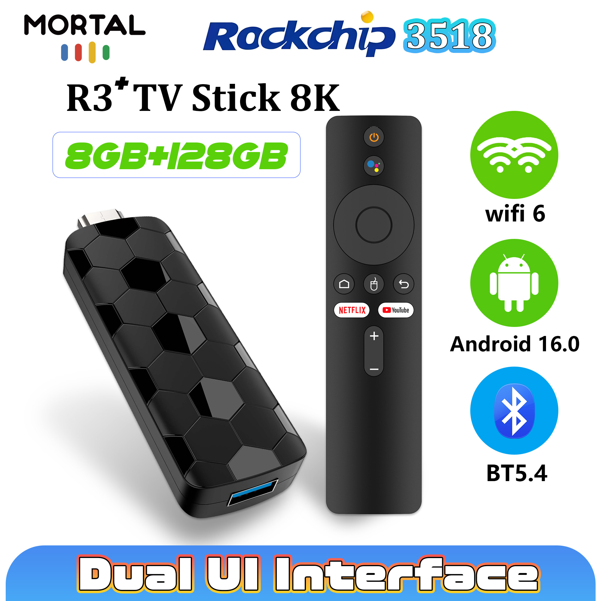 Mortal R3+ TV Stick Android 16 – Home Cinema Tv recenzja i cena